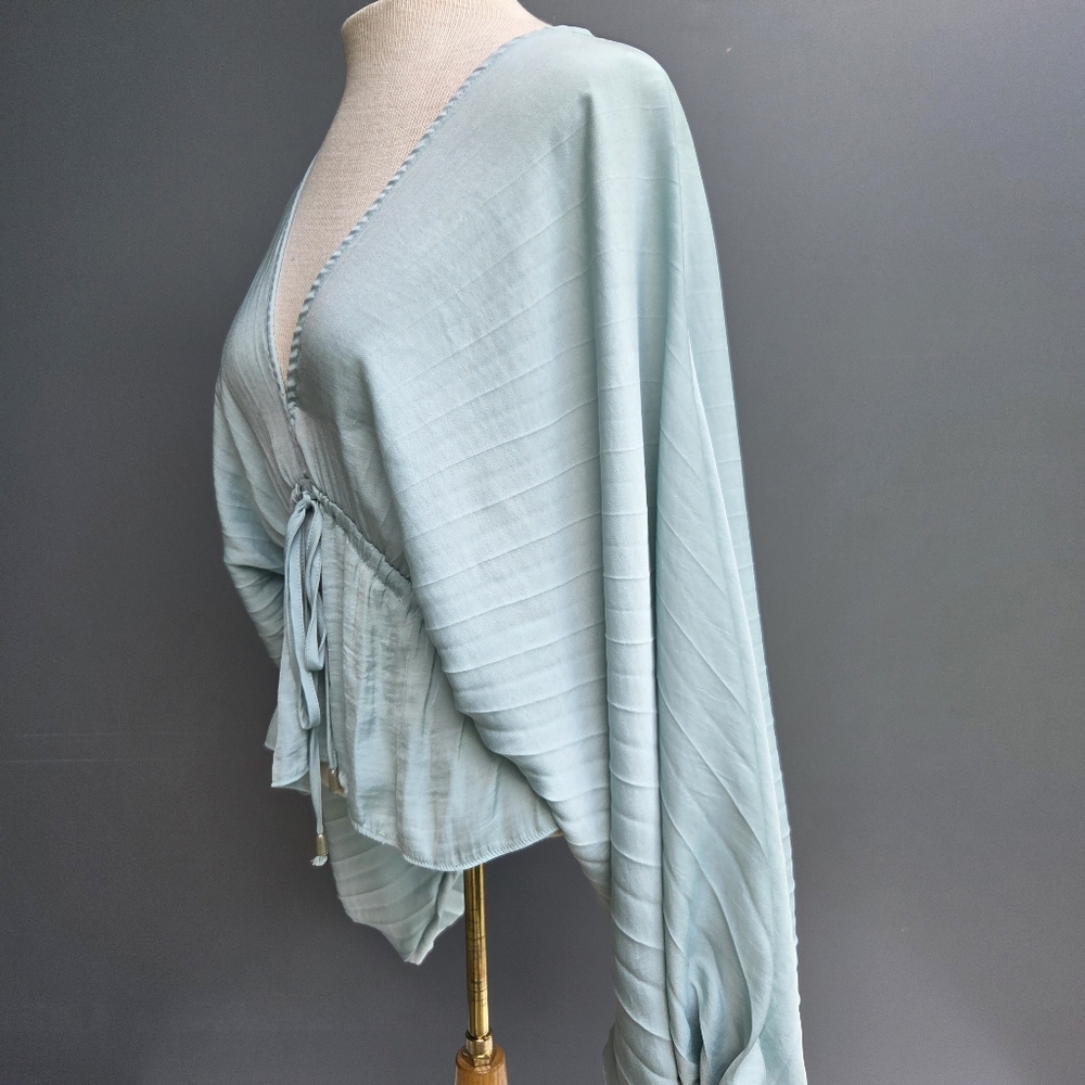Free People Elouise Self-Tie Blouse Size-XS - Picture 8 of 13